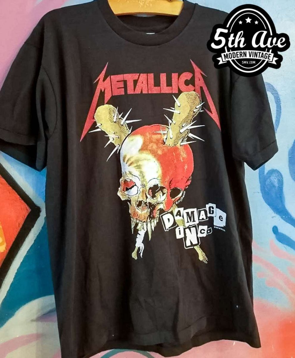 Metallica Damage Inc. Tour t shirt: Unleash the Fury of Metal! - Vintage Band Shirts