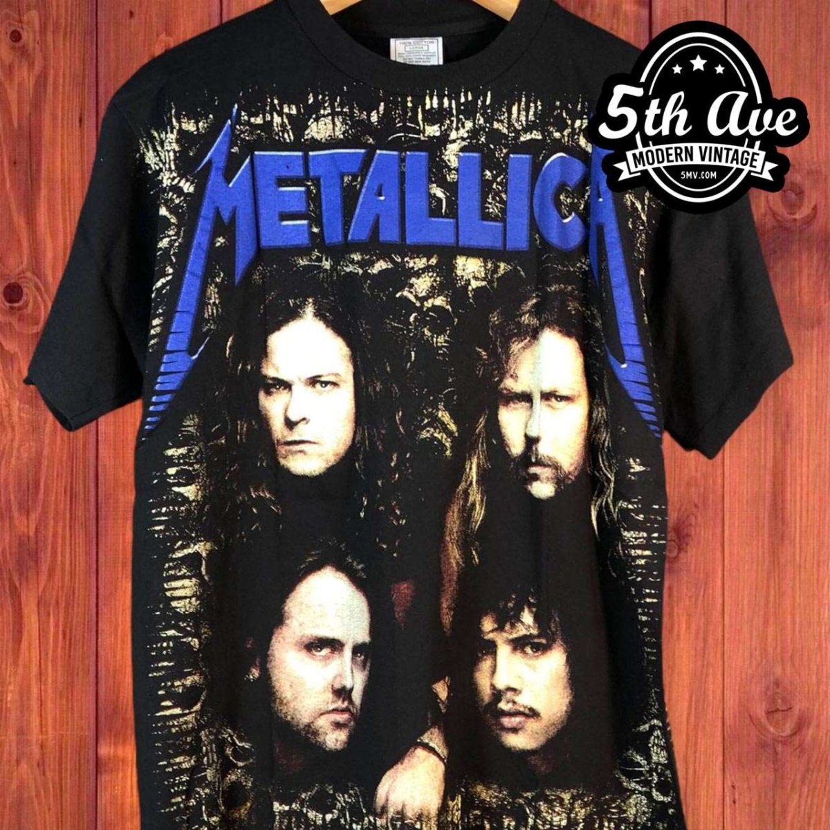 Metallica Enter Sandman - AOP all over print New Vintage Band T shirt - Vintage Band Shirts