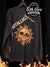 Metallica Inferno Flaming Skull Long Sleeve Band T Shirt - Vintage Band Shirts