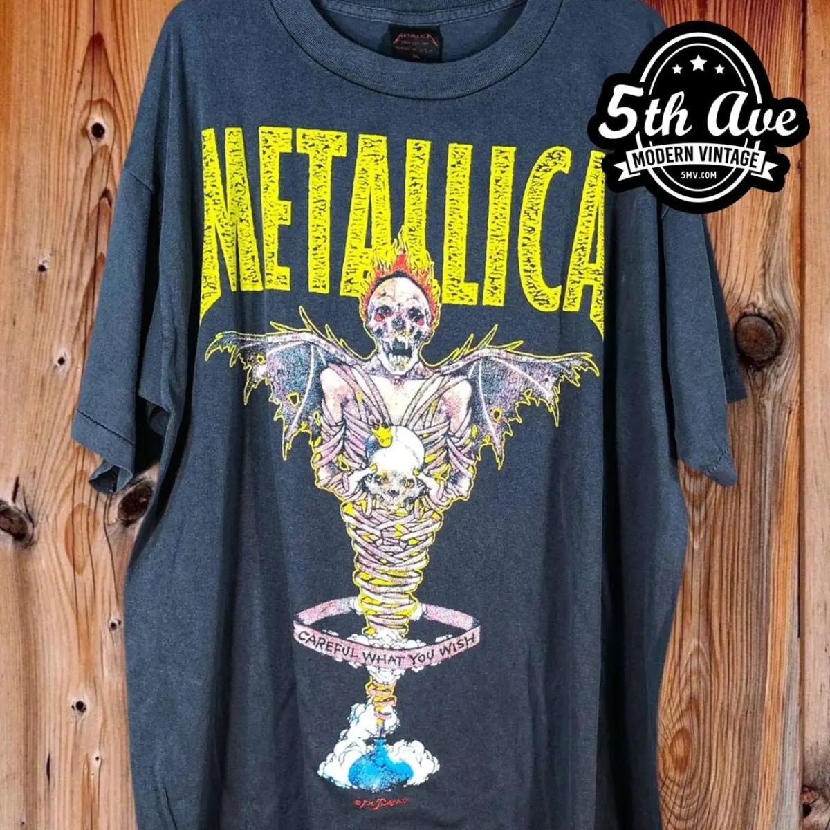 Metallica 'King Nothing' Careful What You Wish - Vintage Reprint Band T-Shirt - Vintage Band Shirts