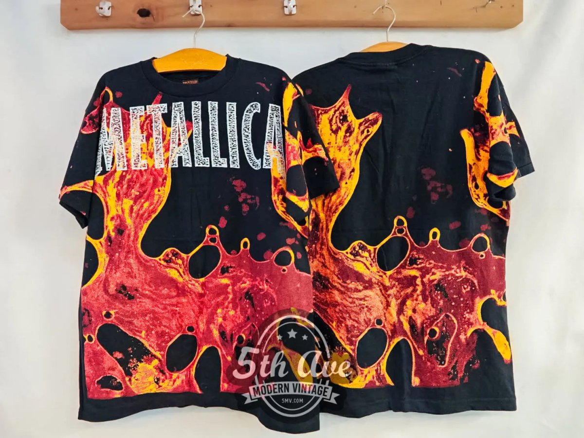 Metallica Reload - AOP all over print New Vintage Band T shirt - Vintage Band Shirts