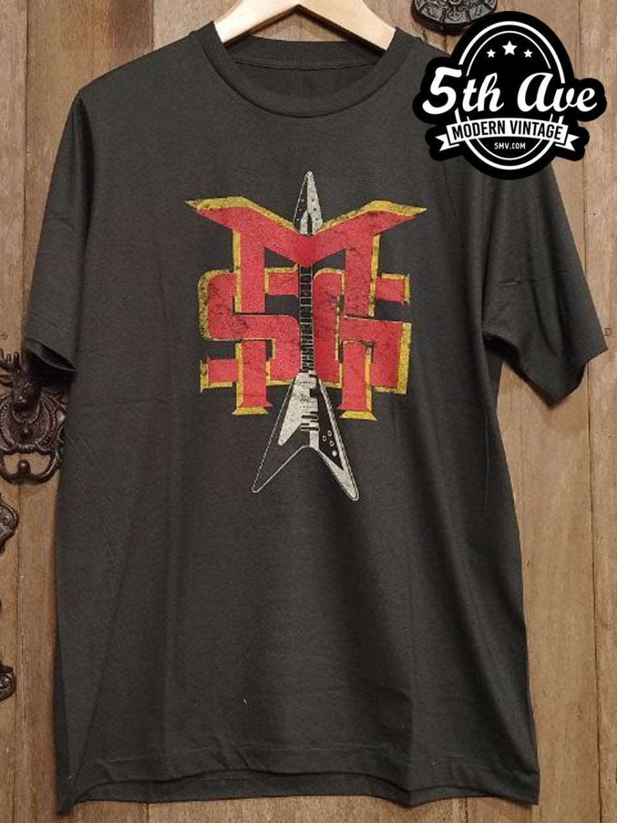 Michael Schenker Group Guitar Logo ULTRA SOFT Cotton T-Shirt - Vintage Band Shirts