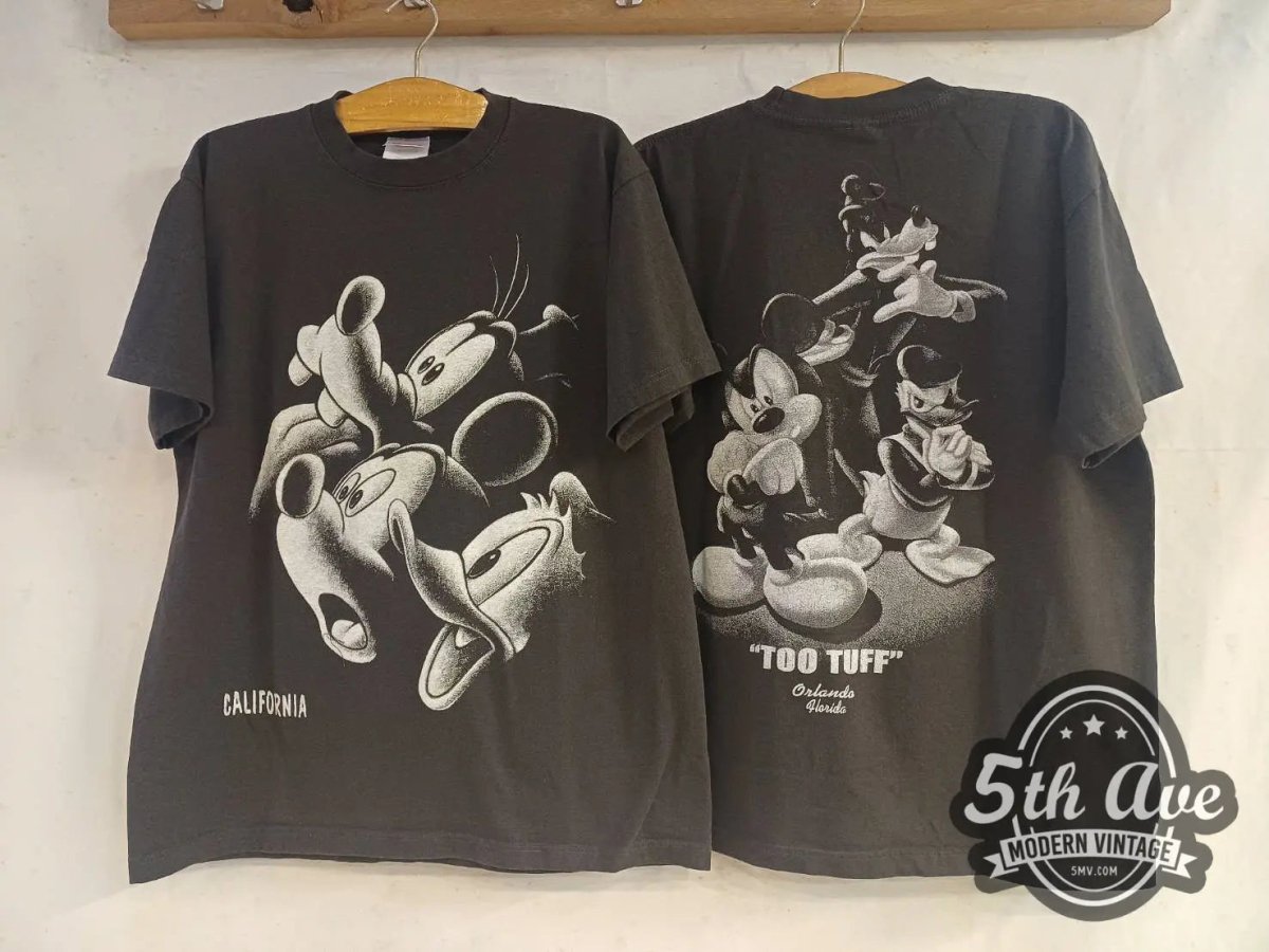 Mickey Mouse TOO TUFF Orlando Florida - New Vintage Animation T shirt - Vintage Band Shirts