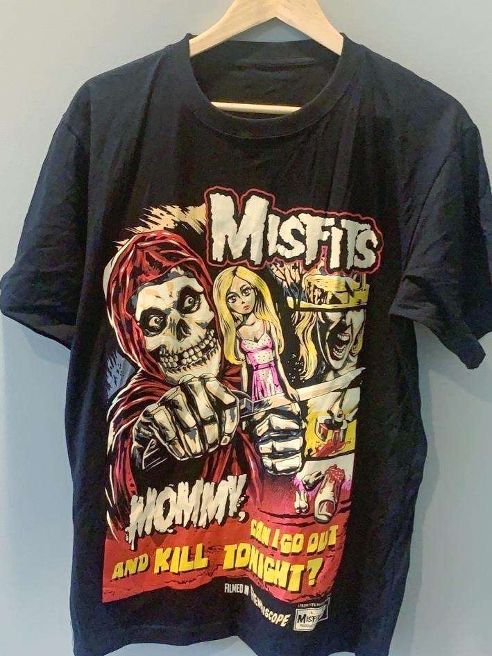 MISFITS 100% MEN'S LARGE Cotton New Vintage Band T Shirt - Vintage Band Shirts