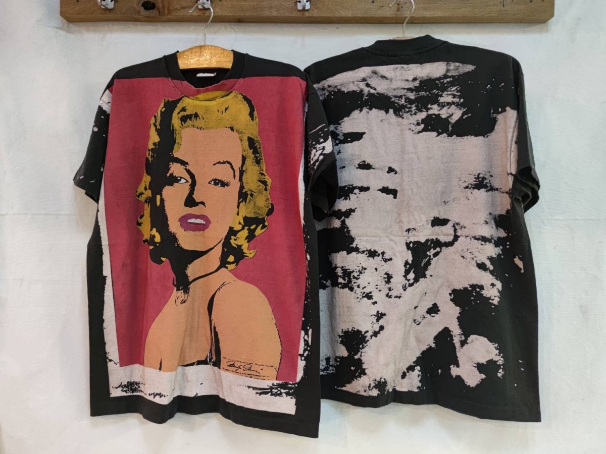 Mosquito Head Marilyn Monroe Black Cotton T-Shirt: A Timeless Fusion of Iconic Style and Artistic Design - Vintage Band Shirts