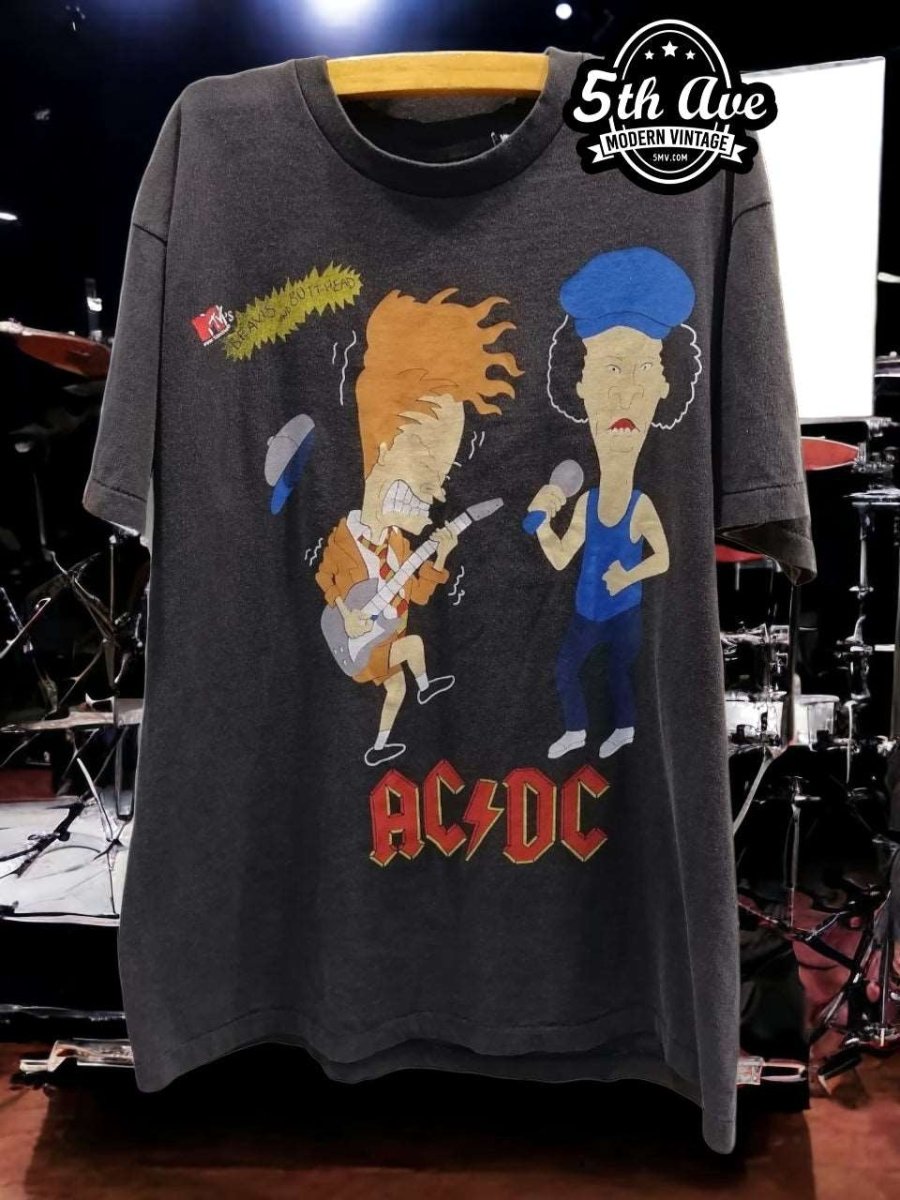 MTV AC/DC Beavis and Butthead Rock T Shirt - Vintage Band Shirts