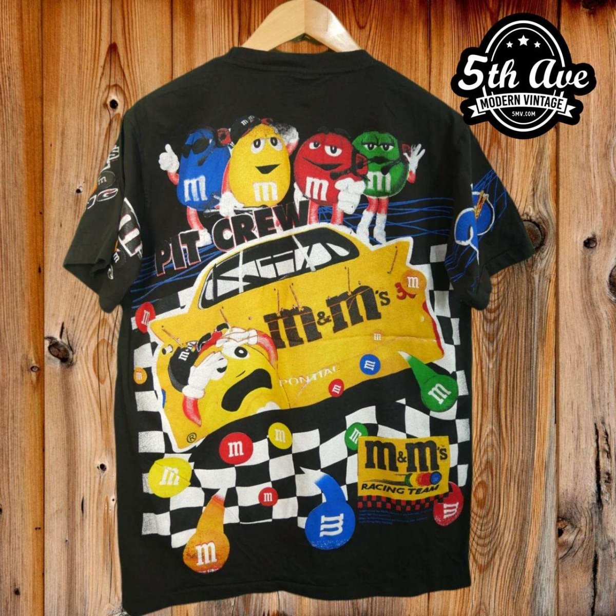 Vintage Ernie Irvan 28 All Over Print NASCAR Racing good T-Shirt Nutmeg Mills XL USA