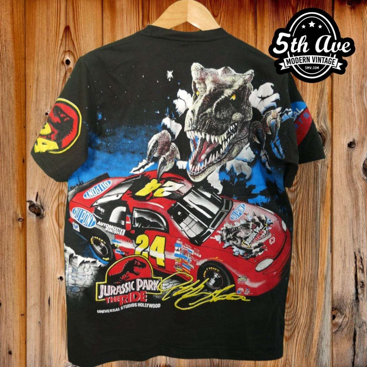 Vintage NASCAR all over popular print shirt