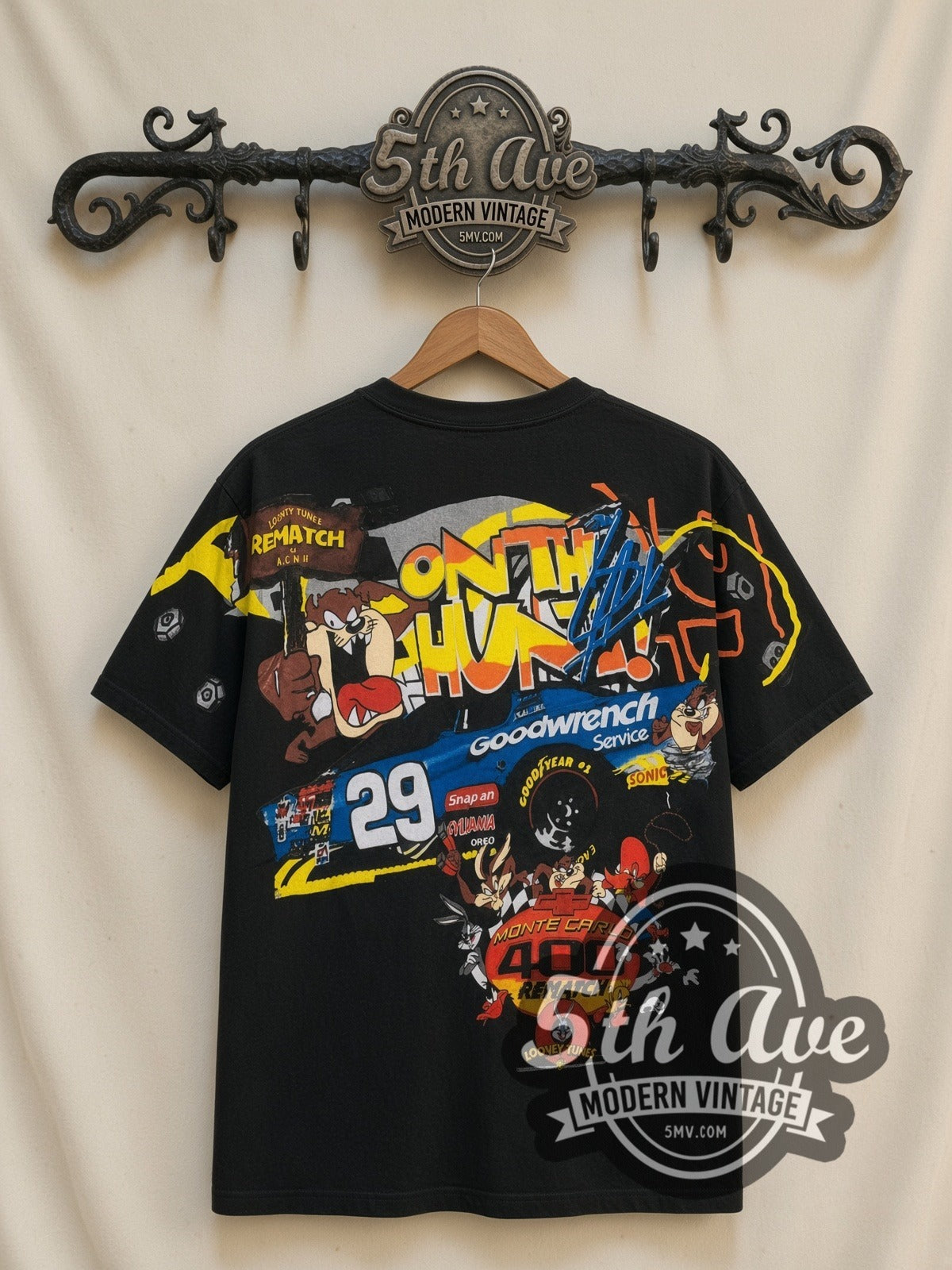 NASCAR Jeff Gordon #24 Jurassic Park The Ride Black Tee