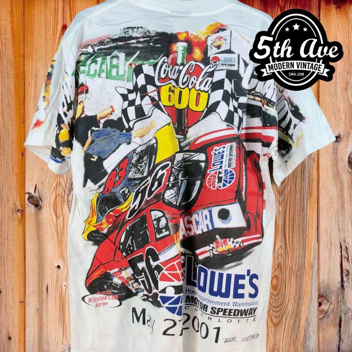 Nascar The Coca-Cola 600 - AOP all over print New Vintage T shirt - Vintage Band Shirts