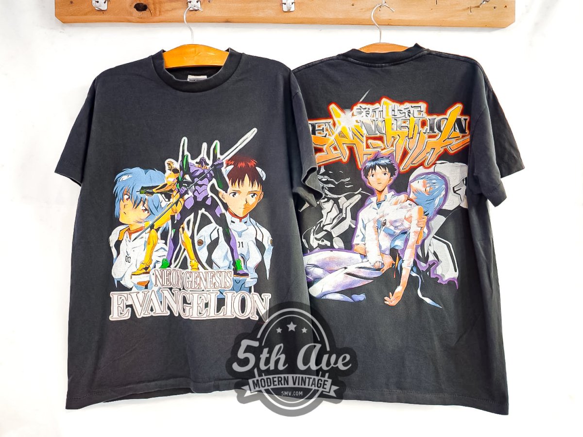Neon Genesis Evangelion - Vintage Reprint Anime T-Shirt - Vintage Band Shirts