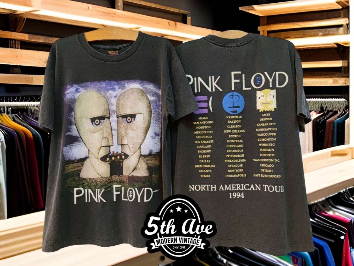 new Vintage 1994 Pink Floyd North America Tour Single Stitch Cotton Crew Neck t shirt - Vintage Band Shirts