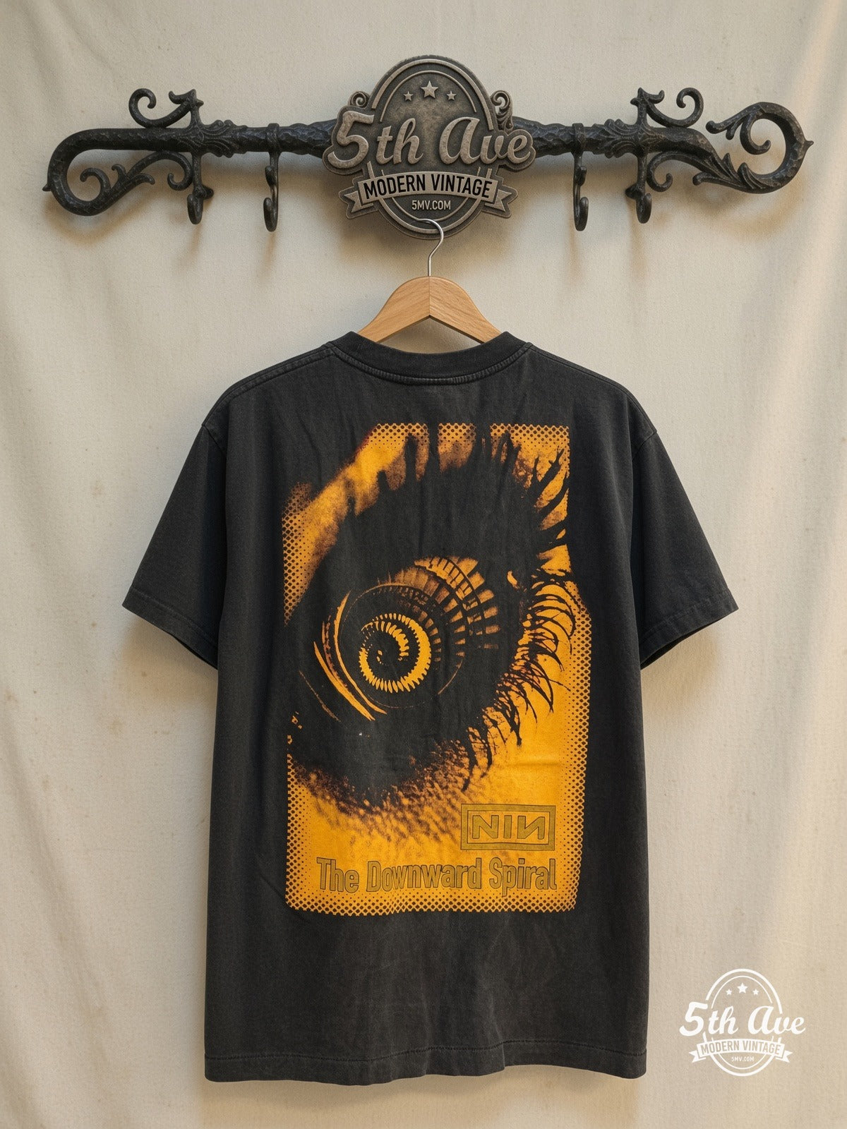Nine Inch Nails Closer Downward Spiral vintage t-shirt back on rack