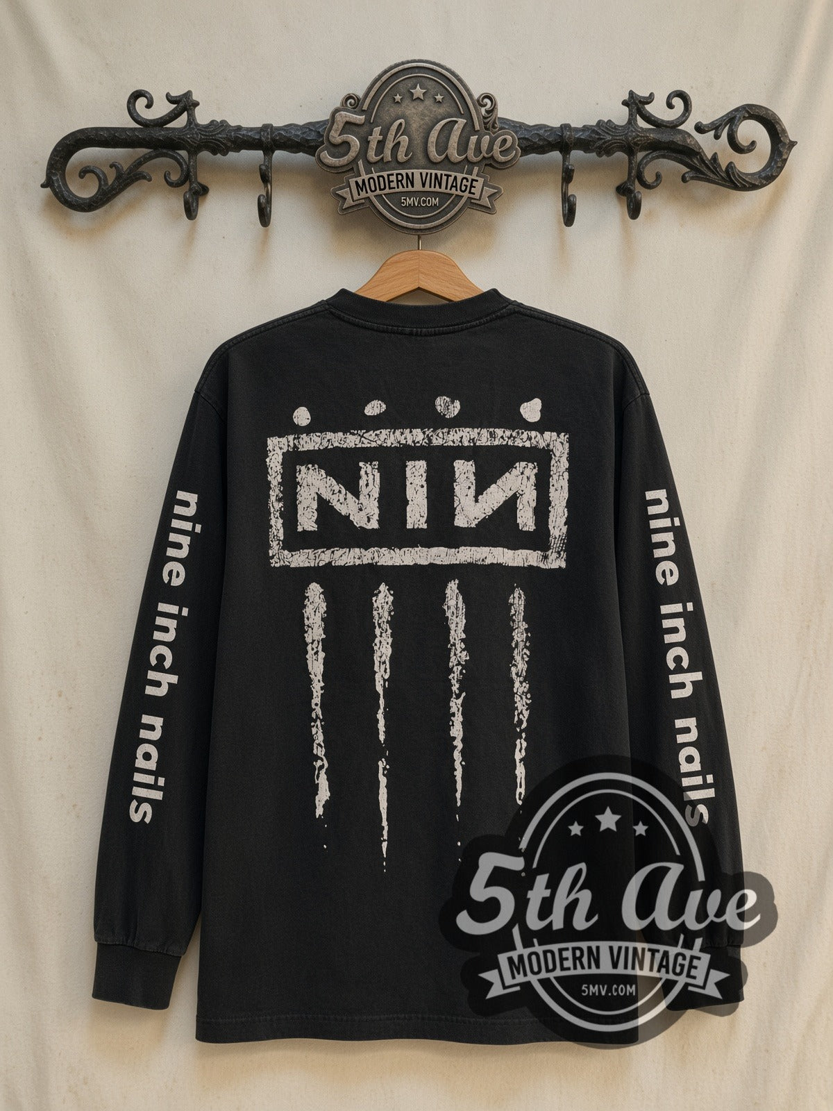Nine Inch Nails NIИ 'With Teeth Black Vintage Band T-Shirt