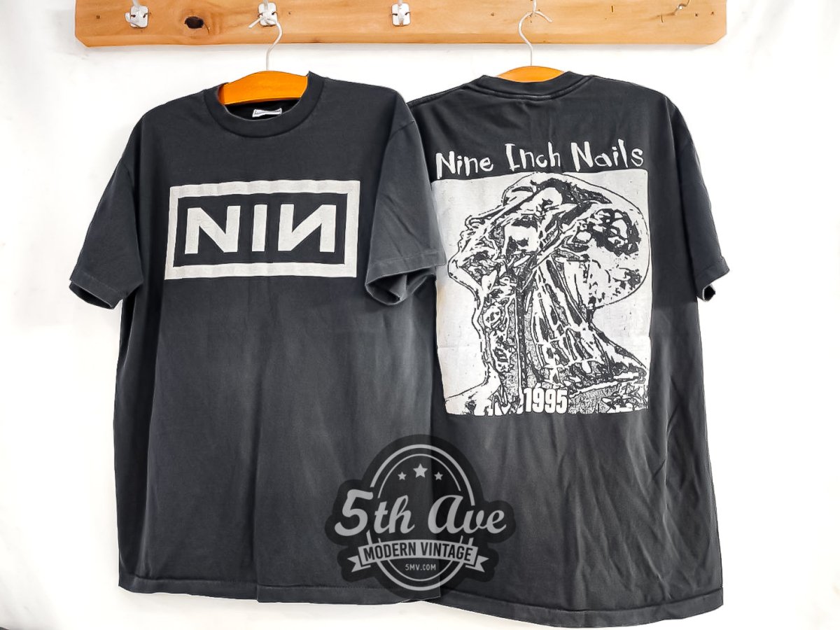 Nine Inch Nails NIИ 1995 - Vintage Reprint Band T-Shirt - Vintage Band Shirts
