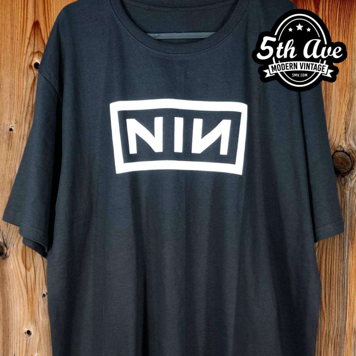 Nine Inch Nails NIИ NIN Black Modern Vintage t shirt - Vintage Band Shirts