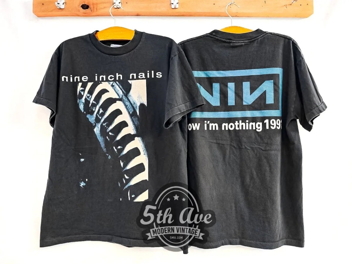 Nine Inch Nails NIИ Now I'm Nothing - Vintage Reprint Band T-Shirt - Vintage Band Shirts