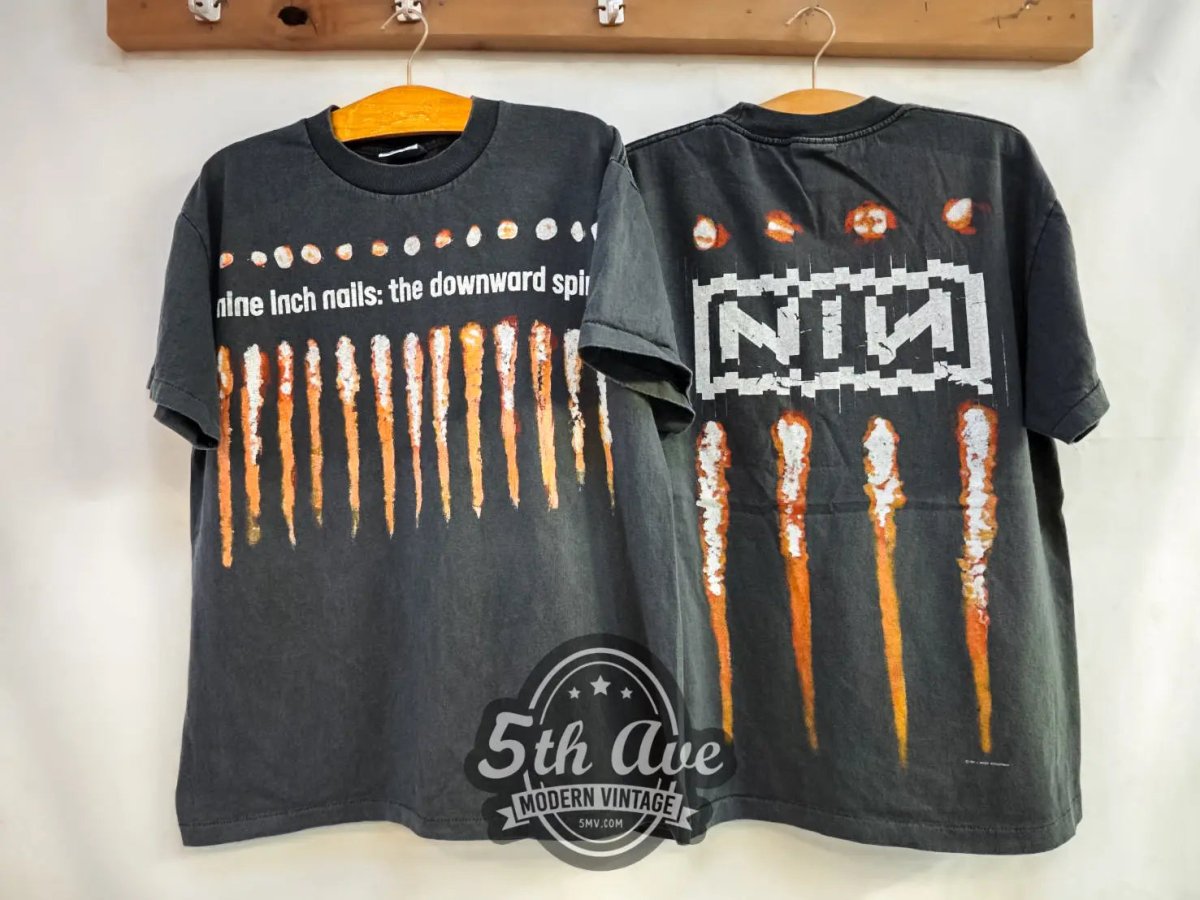 Nine Inch Nails NIИ The Downward Spiral 1994 - New Vintage Band T shirt - Vintage Band Shirts