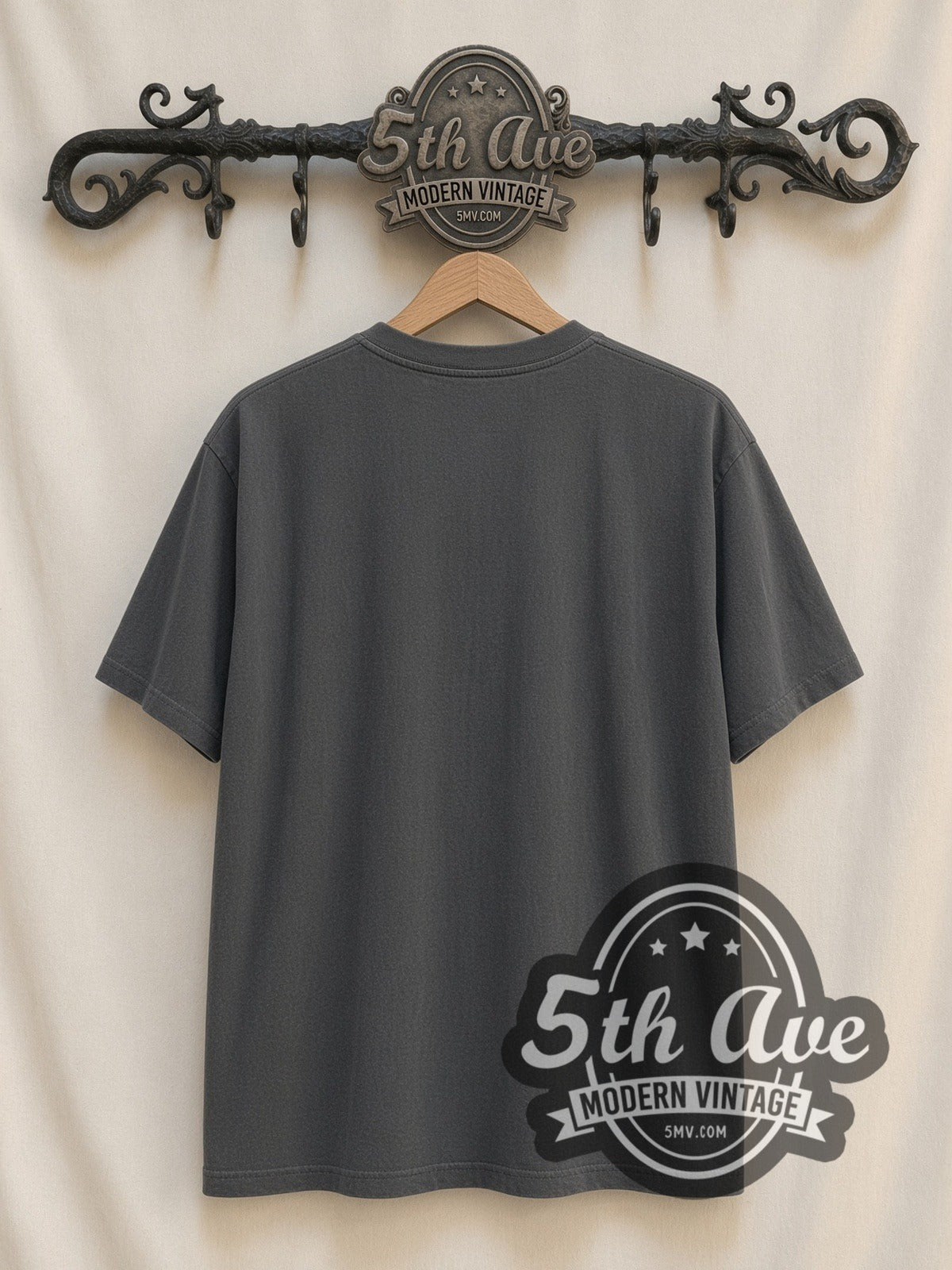 Nirvana A Rare to the Grunge Icon vintage band t-shirt, back view on the 5MV rack