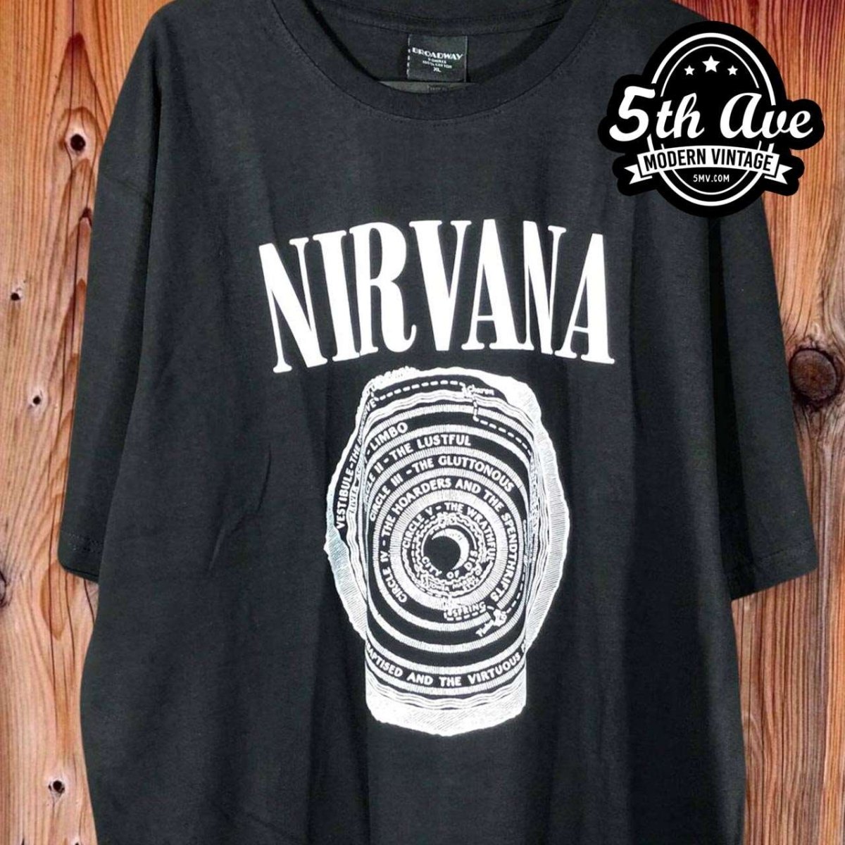 Nirvana Circles of Hell Dante's Inferno - New Vintage Band T shirt - Vintage Band Shirts