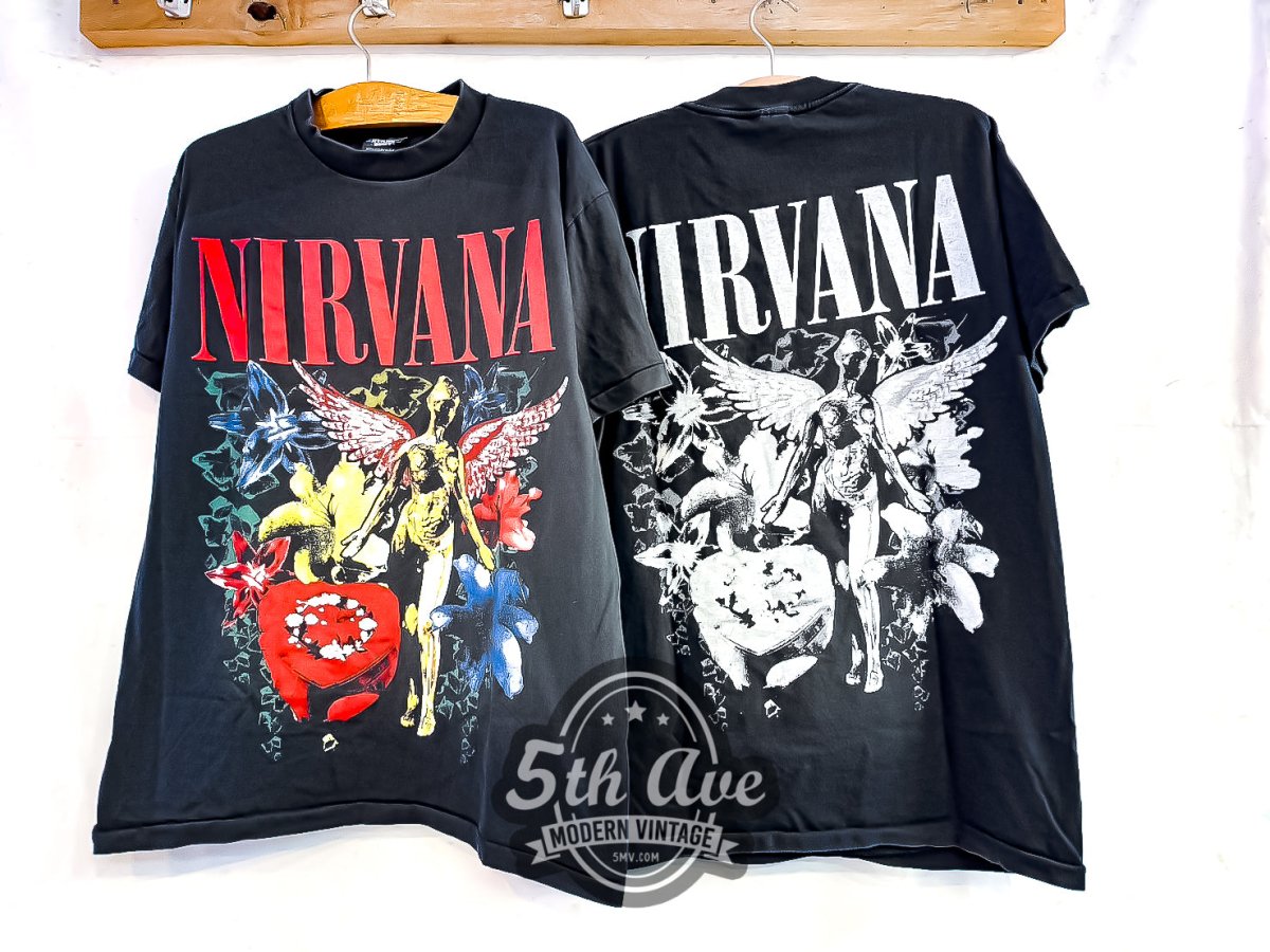 Nirvana 'In Utero' Includes 'Heart Shaped Box' - Vintage Reprint Band T-Shirt - Vintage Band Shirts