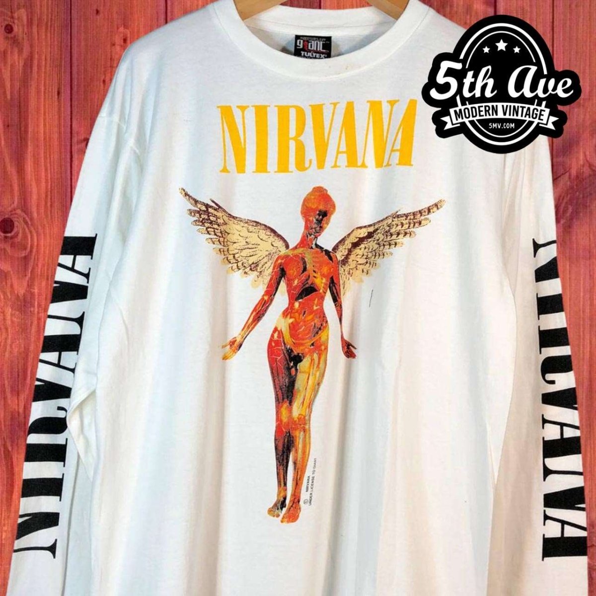 Nirvana In Utero - New Vintage Band Long Sleeve T Shirt - Vintage Band Shirts