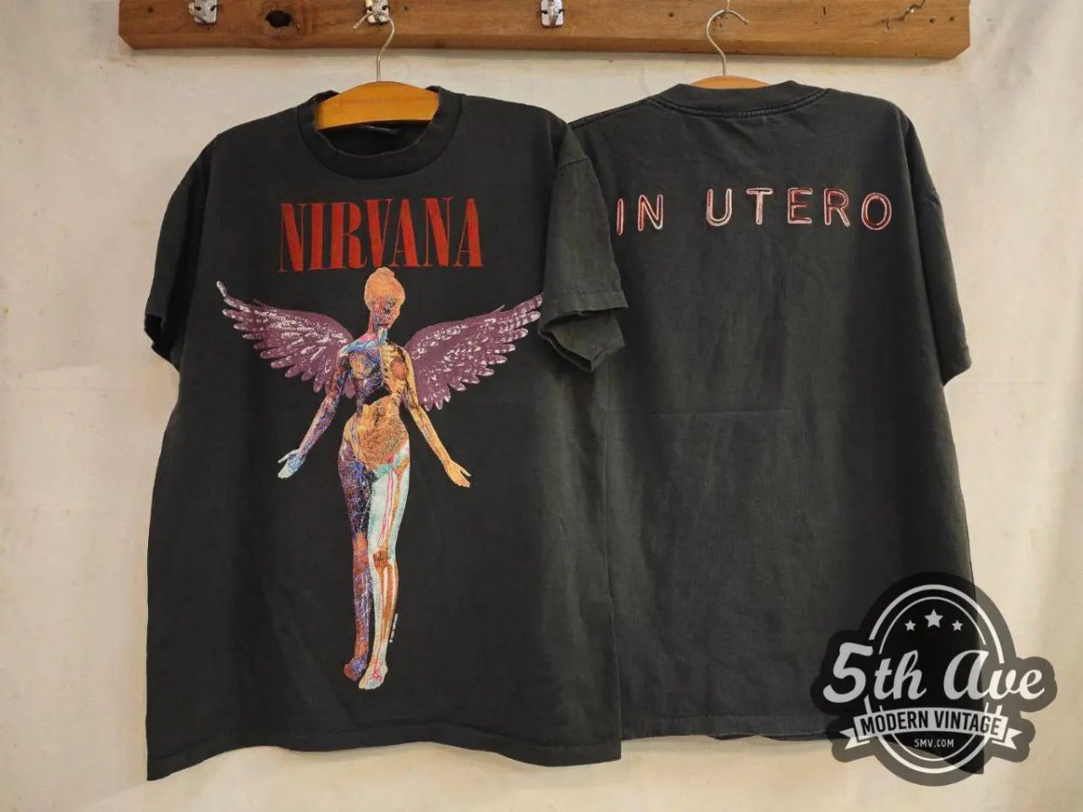 Nirvana In Utero - New Vintage Band T shirt - Vintage Band Shirts