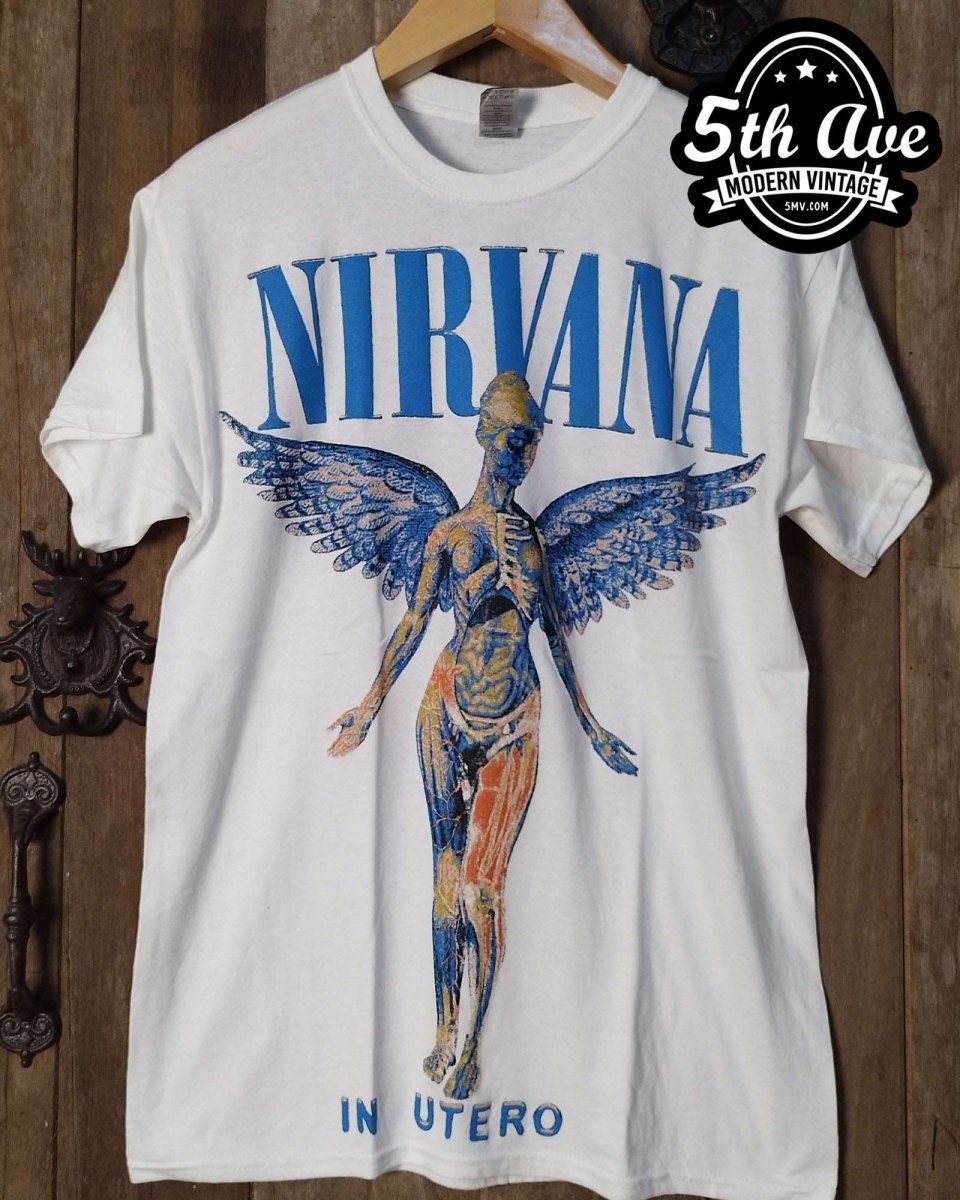 Nirvana In Utero - New Vintage Band T shirt - Vintage Band Shirts