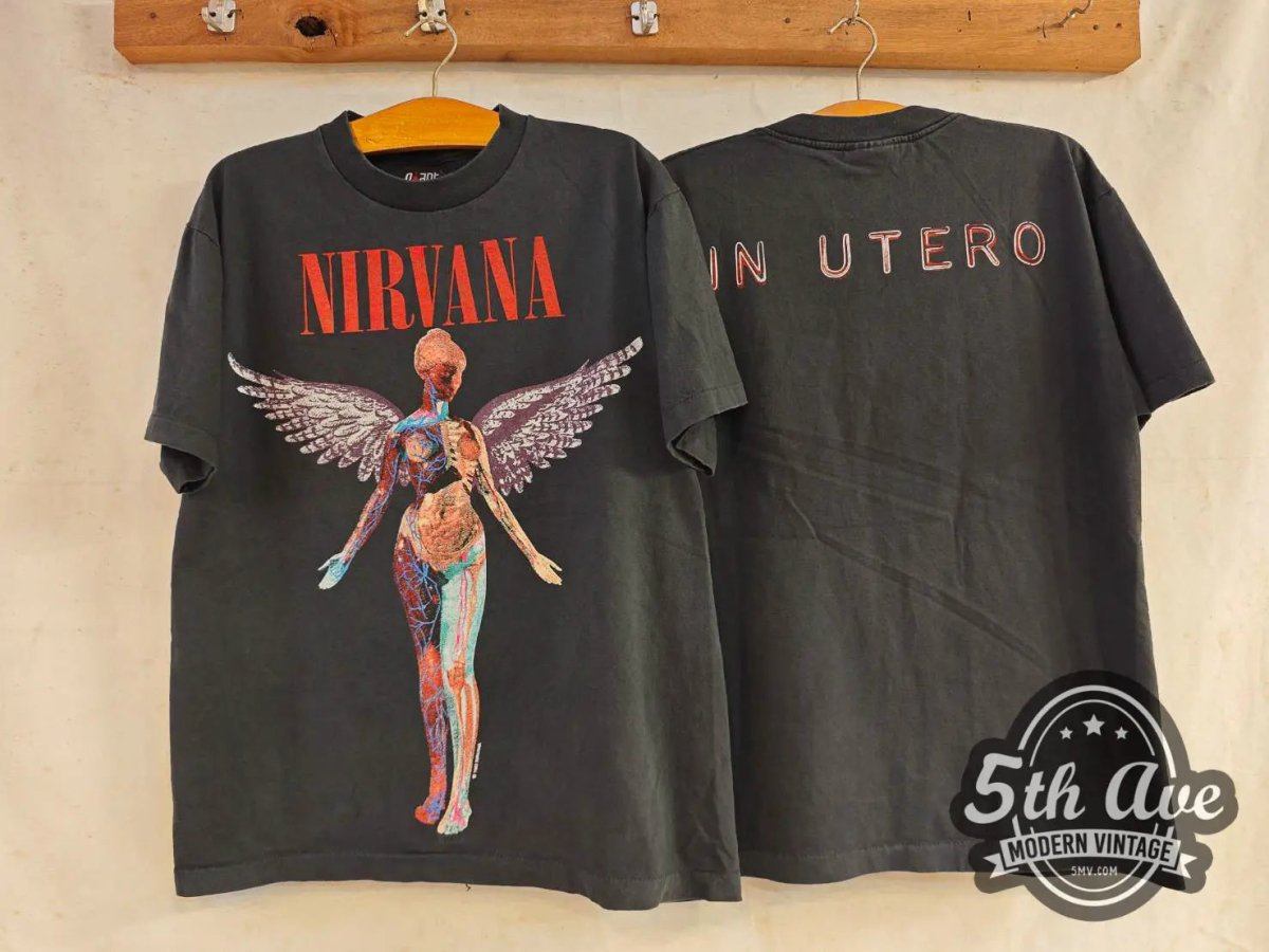 Nirvana In Utero - New Vintage Band T shirt - Vintage Band Shirts