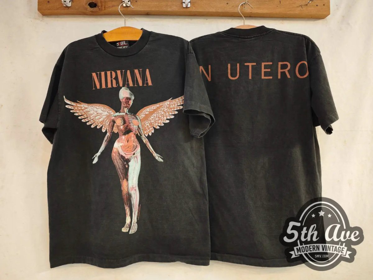 Nirvana In Utero - New Vintage Band T shirt - Vintage Band Shirts