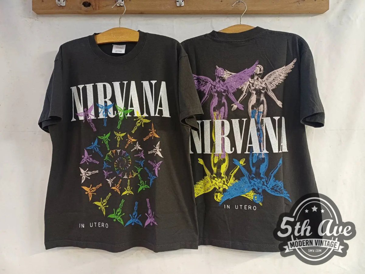 Nirvana In Utero - New Vintage Band T shirt - Vintage Band Shirts