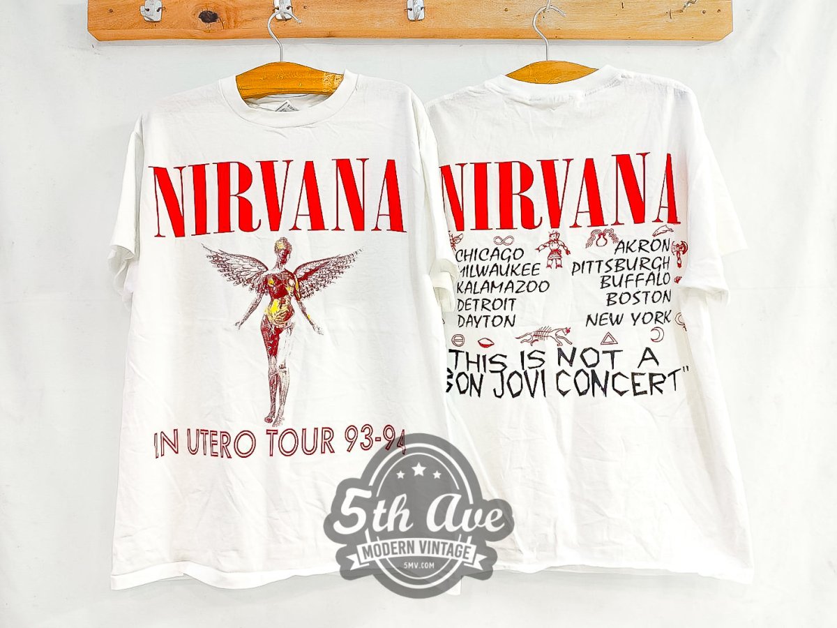 Nirvana 'In Utero' Tour 1993/1994 - Vintage Reprint Band T-Shirt - Vintage Band Shirts