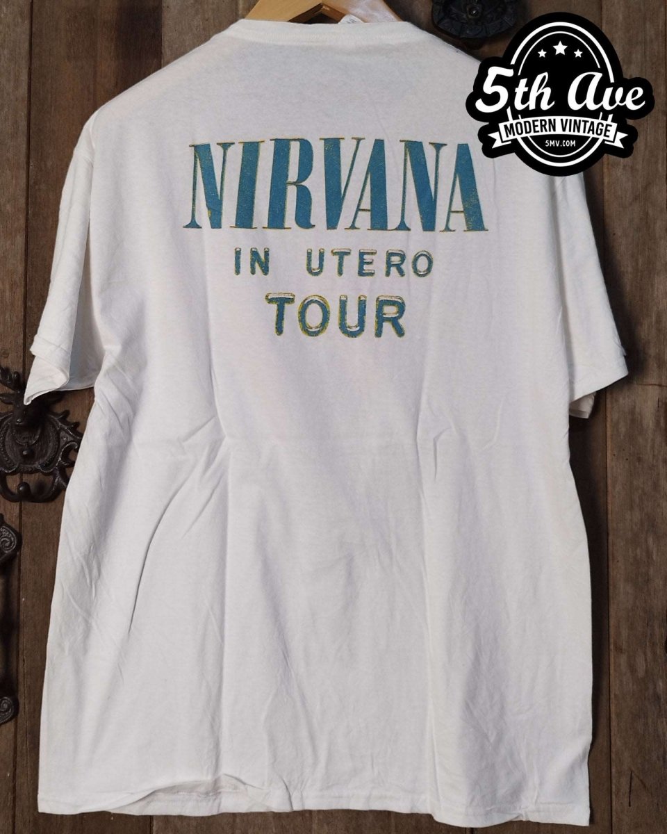 Nirvana In Utero Tour - New Vintage Band T shirt - Vintage Band Shirts