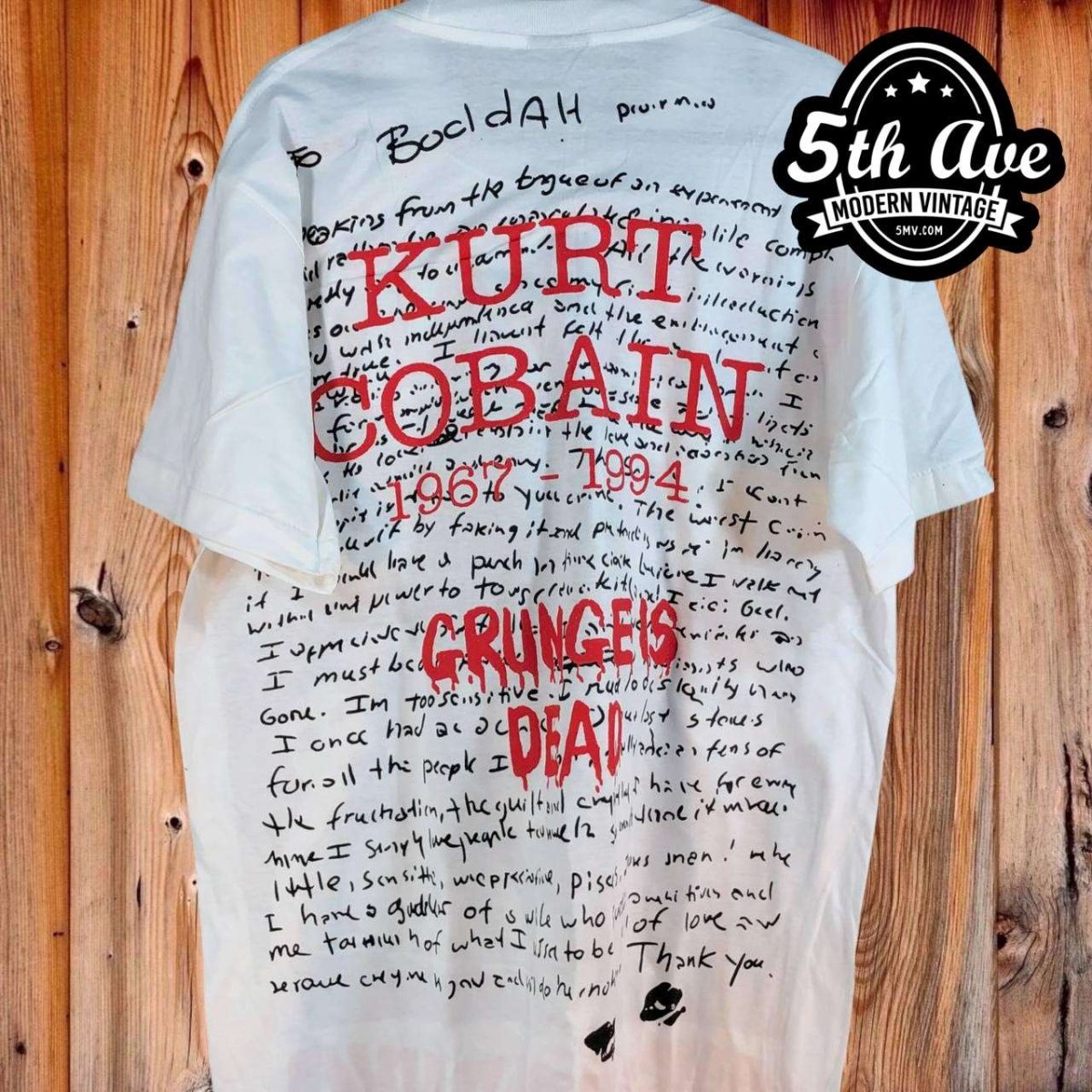 Nirvana Nevermind Grunge Is Dead - AOP all over print New