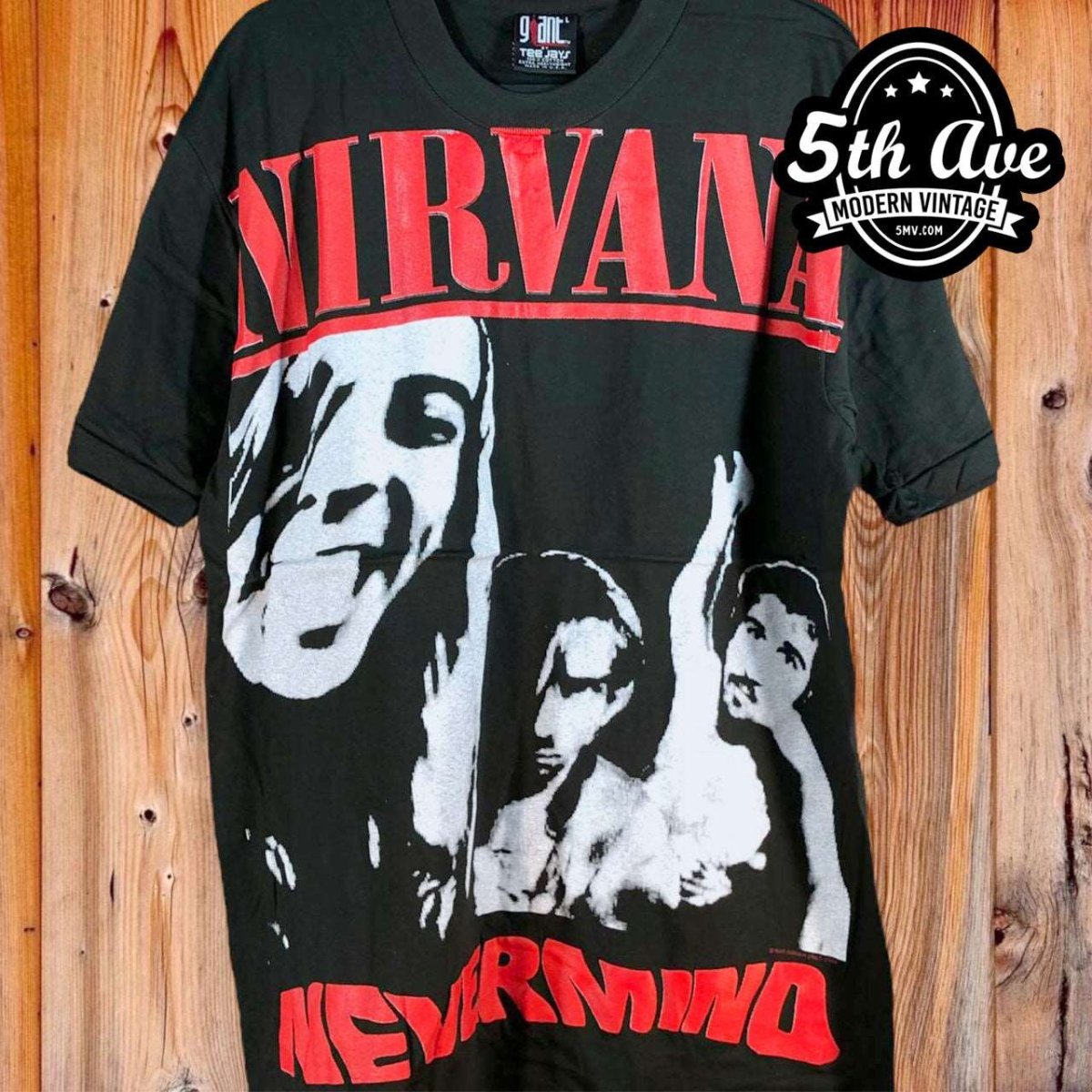 Nirvana Nevermind Grunge Is Dead - AOP all over print New Vintage Band T shirt - Vintage Band Shirts