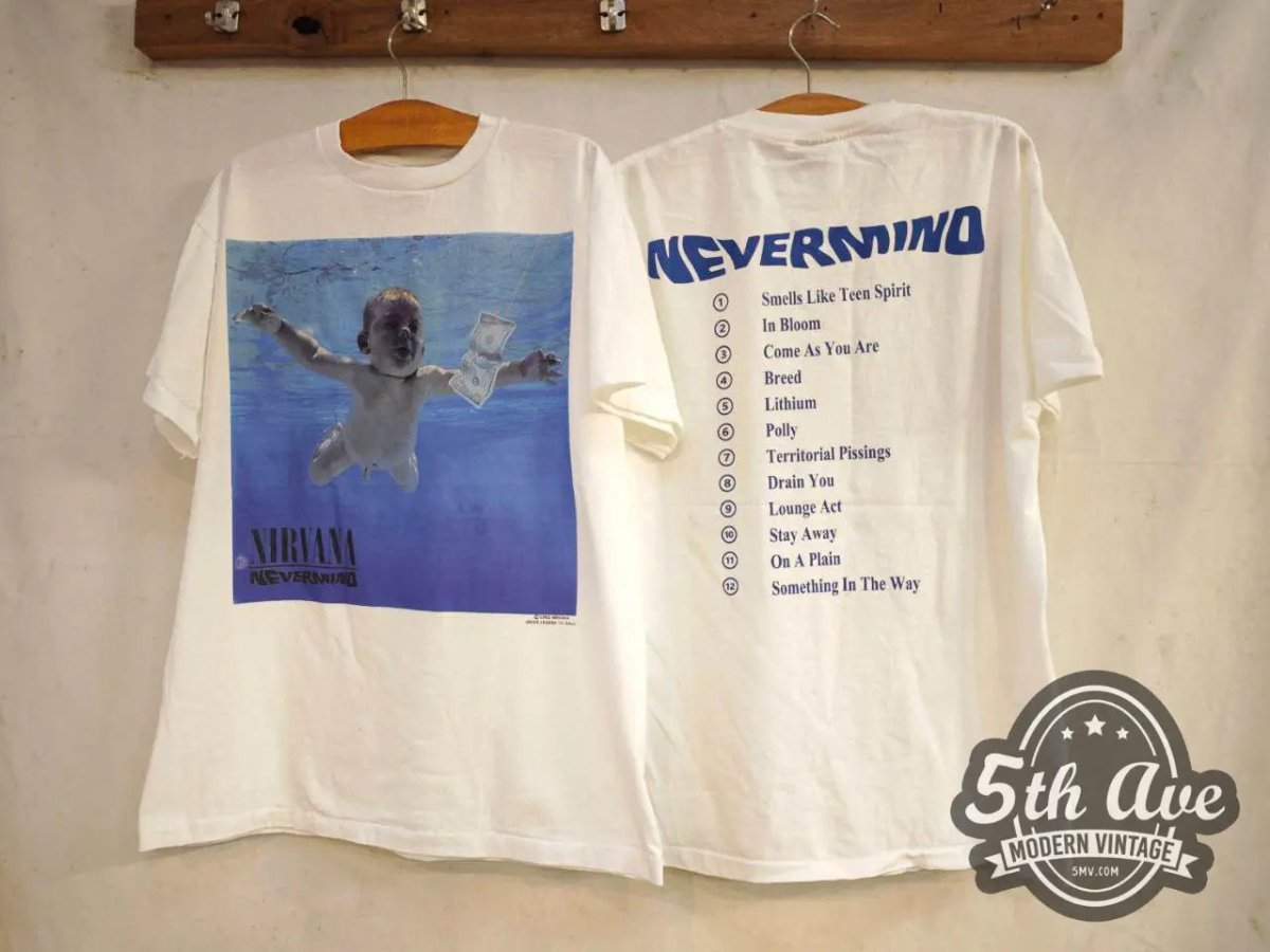 Nirvana Nevermind - New Vintage Band T shirt - Vintage Band Shirts