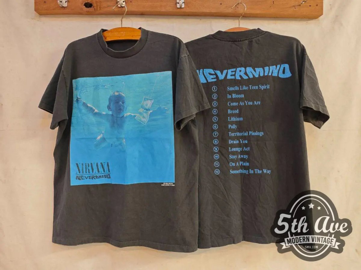 Nirvana Nevermind - New Vintage Band T shirt - Vintage Band Shirts