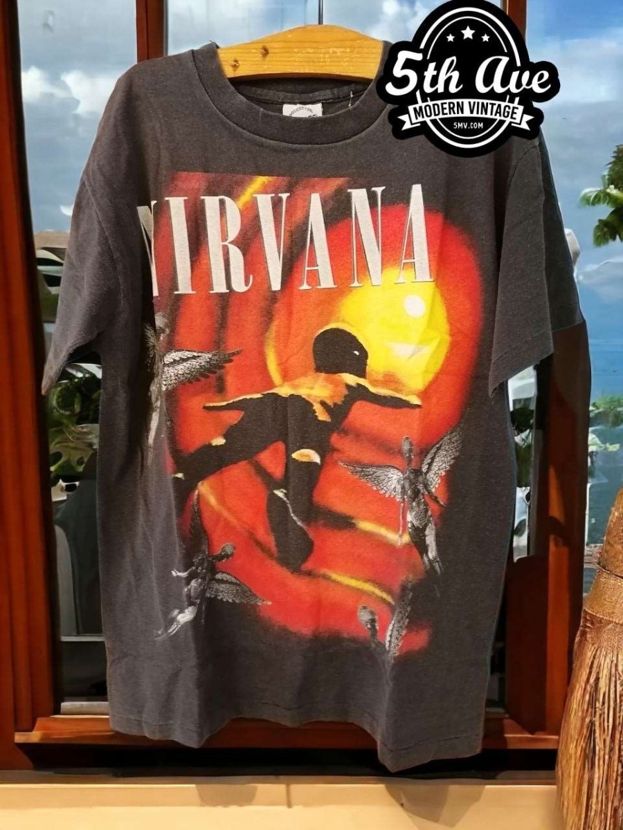 Nirvana Single Stitch Bootleg t shirt - Vintage Band Shirts