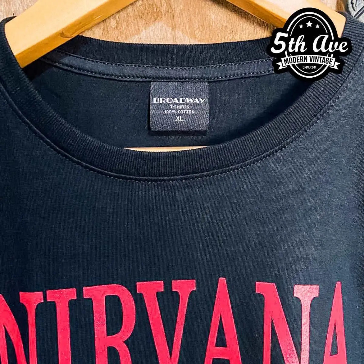 Nirvana Smiley Face - New Vintage Band T shirt - Vintage Band Shirts