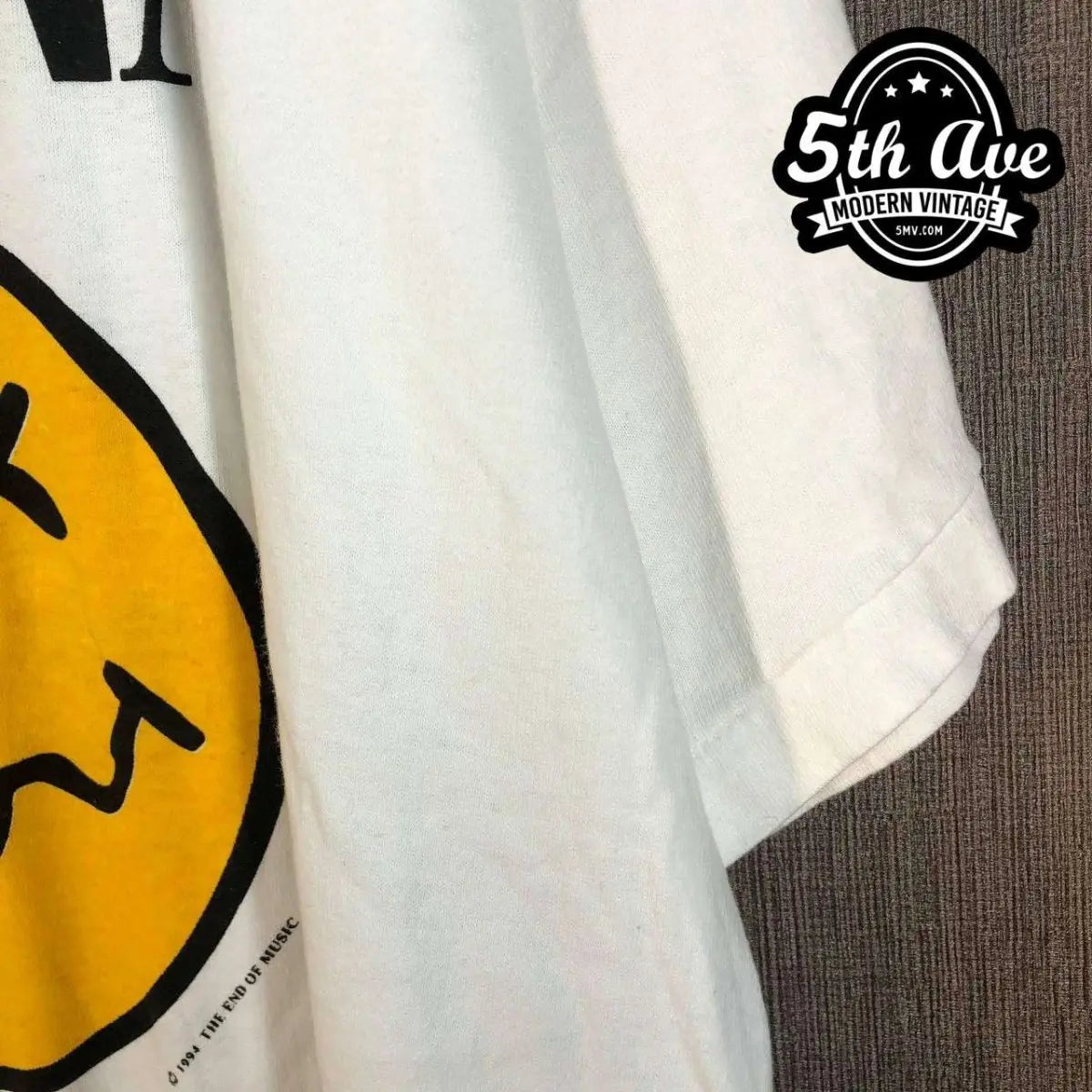Nirvana Smiley Face - New Vintage Band T shirt - Vintage Band Shirts