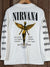 NIRVANA SMILEY Men's Large Long Sleeve 100% Cotton New Vintage Band T Shirt - Vintage Band Shirts