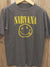 Nirvana T-Shirt with Kurt Cobain's Sub Pop Records Sketch: The Classic Dead Smiley Design - Vintage Band Shirts