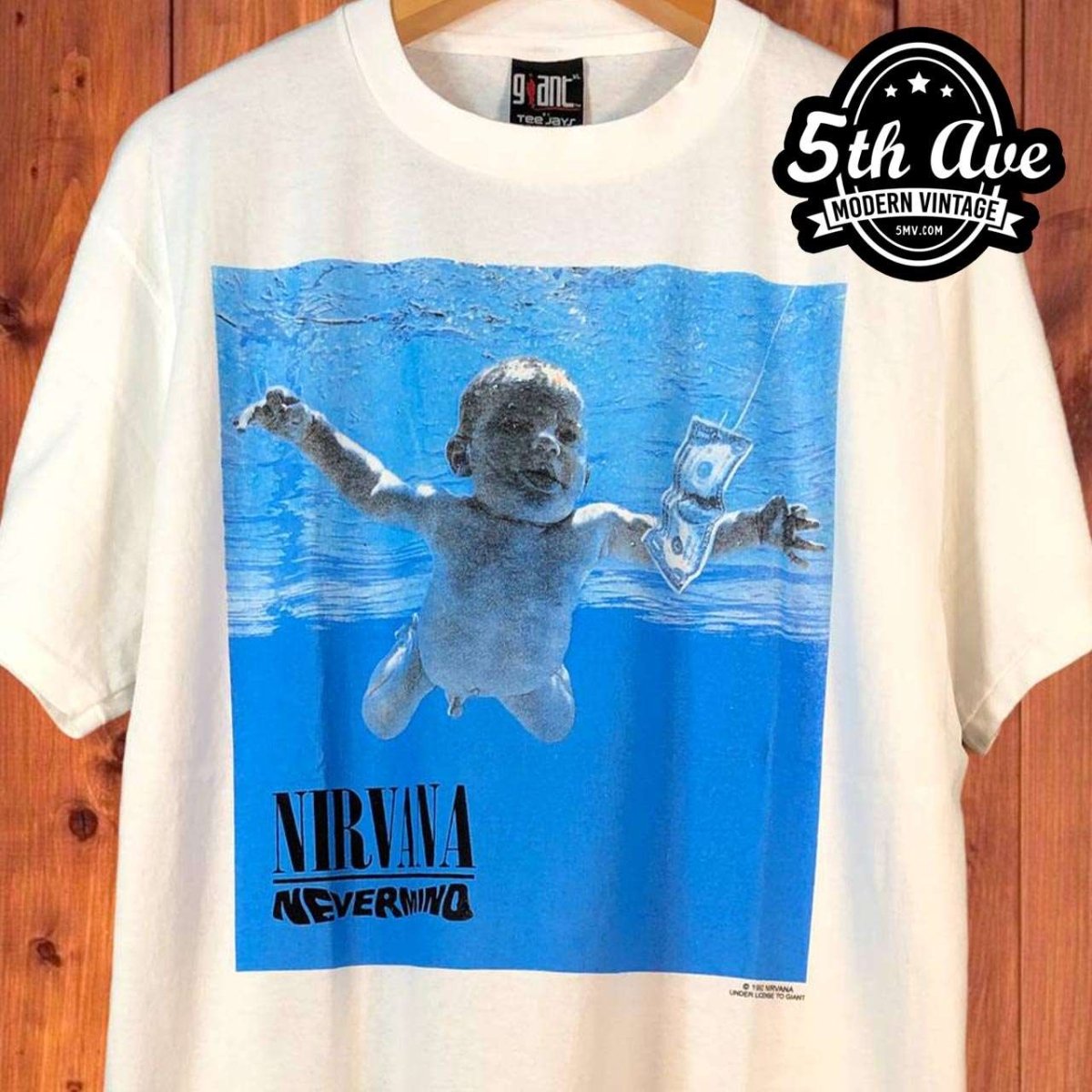 Nirvana's 'Nevermind': Legacy Crewneck Commemorative Tee - Vintage Band Shirts