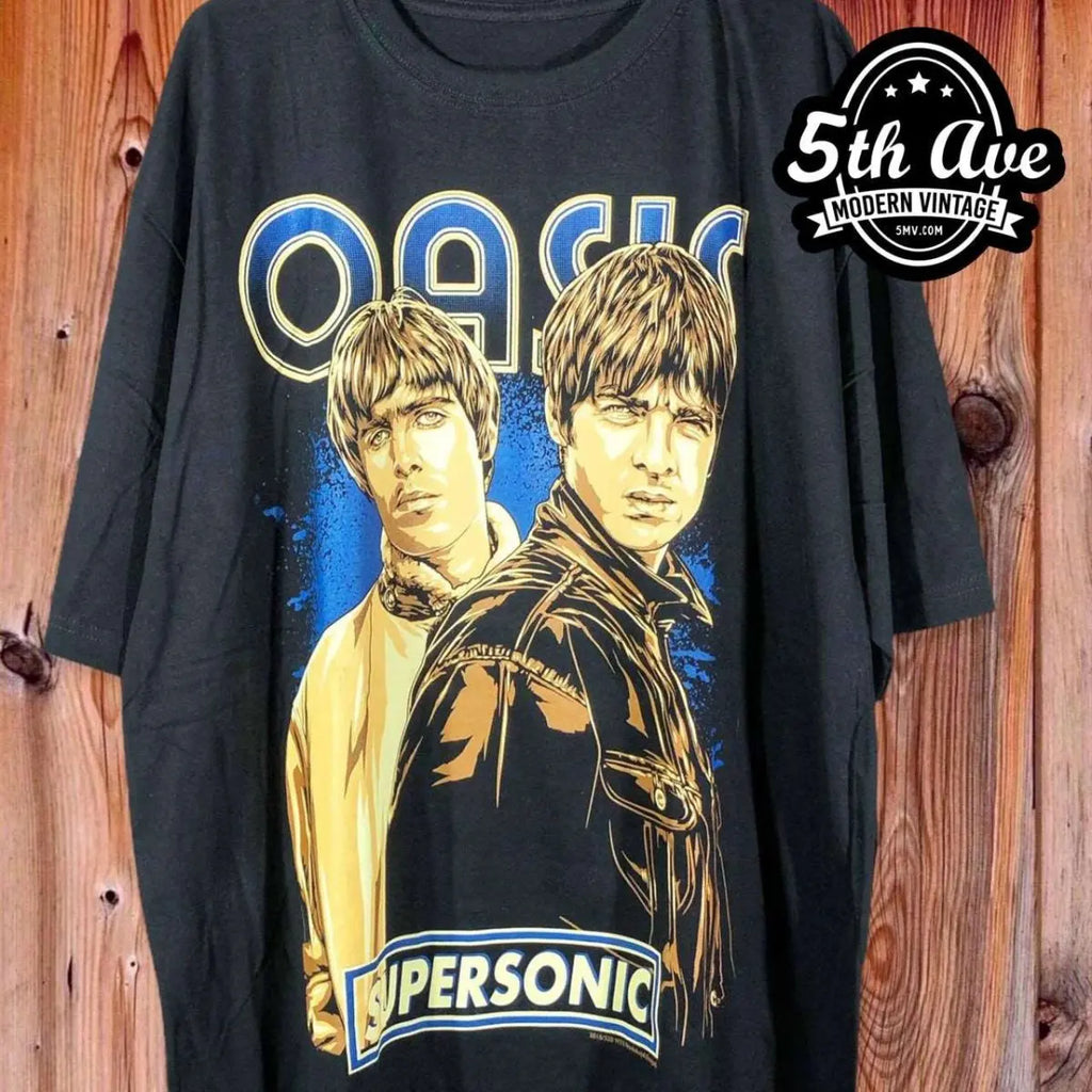 oasis ヴィンテージTシャツS USA製ネイビー oasis オアシス Tシャツ 90年代ヴィンテージ ネイビー