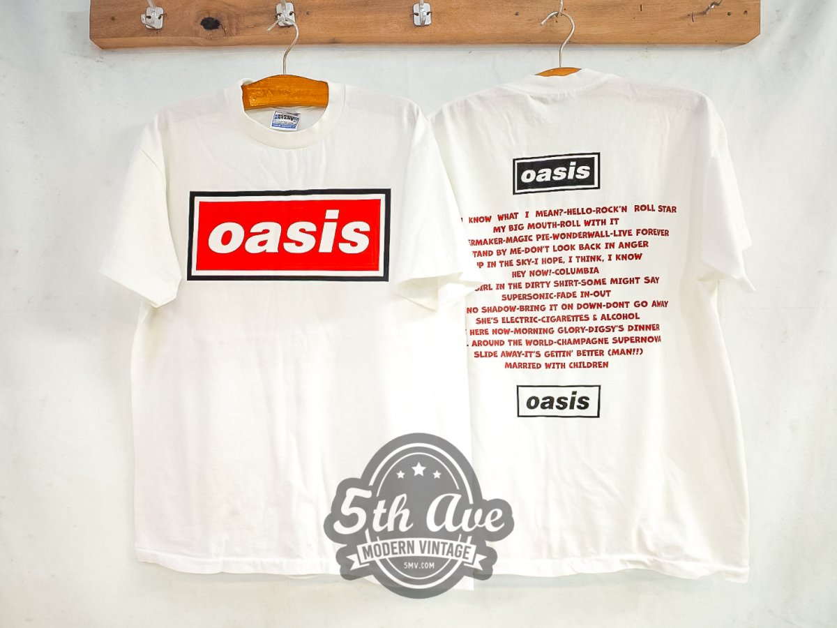 Oasis - Vintage Reprint Band T-Shirt - Vintage Band Shirts