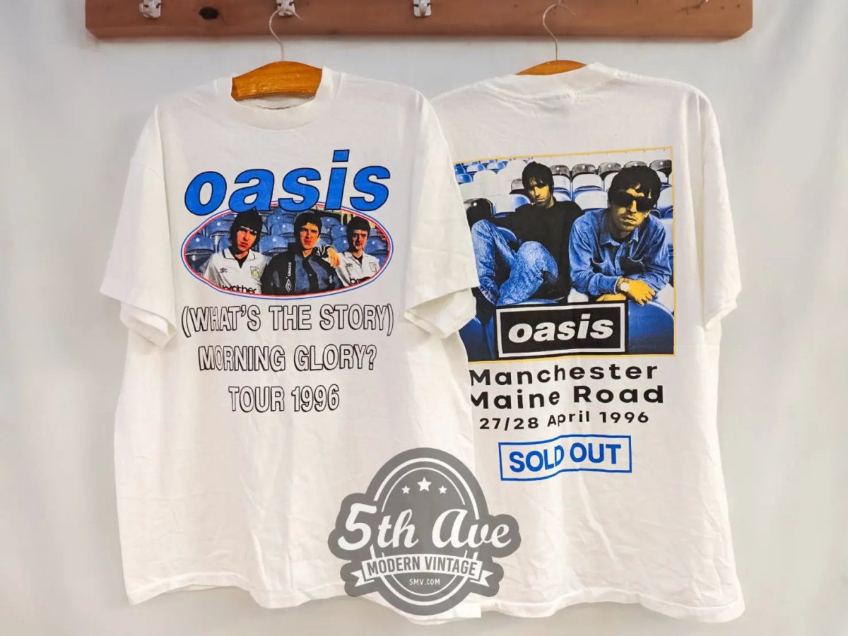 Oasis (What's the Story) Morning Glory? Tour 1996 - New Vintage Band T shirt - Vintage Band Shirts