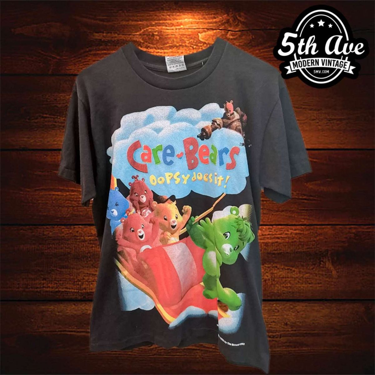 Oopsy Does It! Care Bears t shirt: Spreading Love and Positivity - Vintage Band Shirts