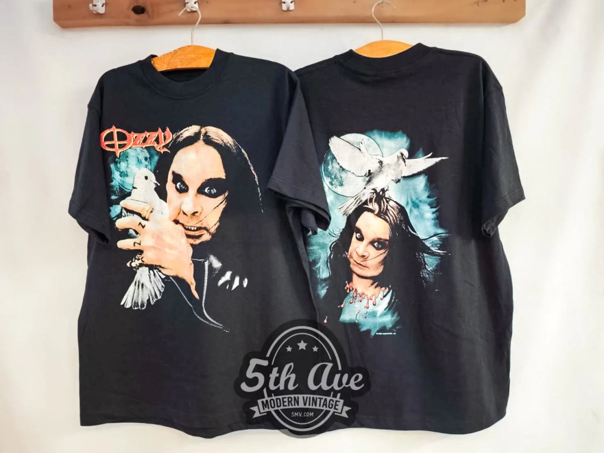 Ozzy Osbourne Bites The Head Off A Dove - New Vintage Band T shirt - Vintage Band Shirts