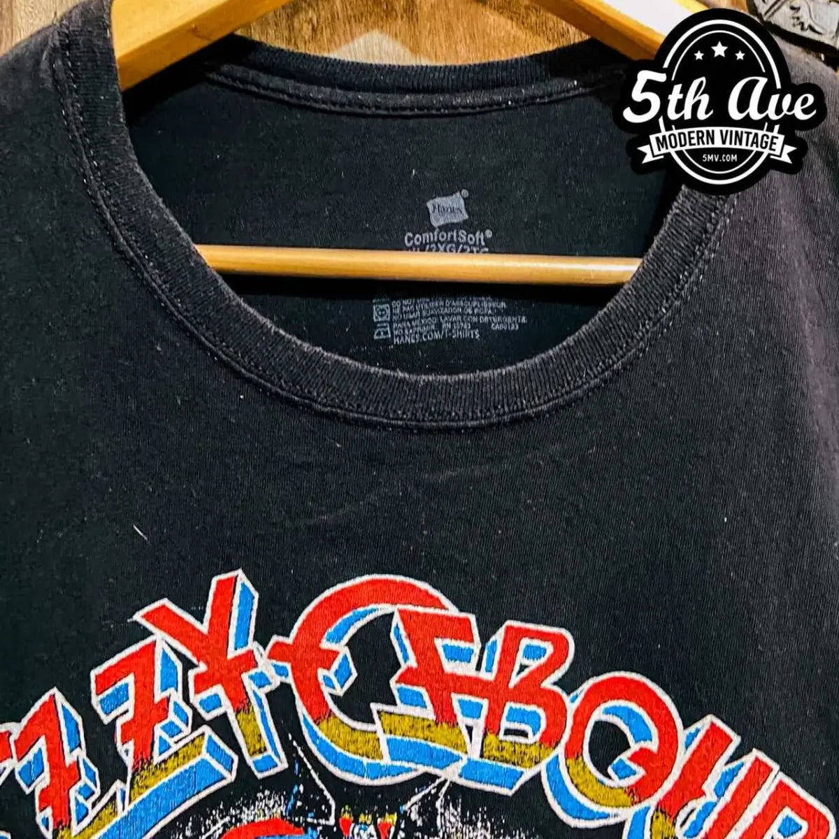Ozzy Osbourne On Tour Vibrant Tee: A Colorful Homage to the Rock Legend - Vintage Band Shirts