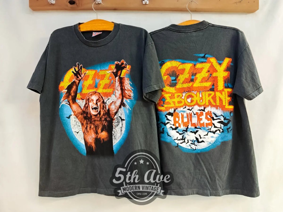 Ozzy Osbourne RULES 1984 Bark at the Moon - New Vintage Band T shirt - Vintage Band Shirts